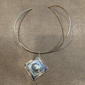 Handcrafted Choker Necklace with Medallion